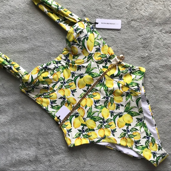 WeWoreWhat Other - NWT WeWoreWhat Danielle Lemons Chain Swimsuit XS